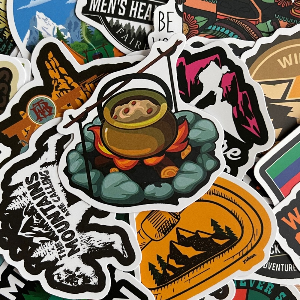 Pack of 50 Adventure Outdoors Stickers. - Picture 8 of 12
